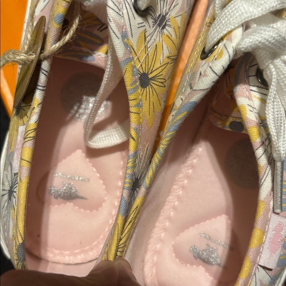 Rocket dog jumpin Beverly cotton pink women’s 9.5 pale pink blue floral - Picture 8 of 8